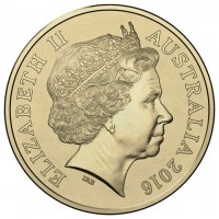 Aluminium Bronze coin Australia KM# 3269 ELIZABETH II. AUSTRALIA 2016. IRB.