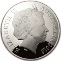 Silver coin Australia KM# 3272 ELIZABETH II. AUSTRALIA 2016. IRB.