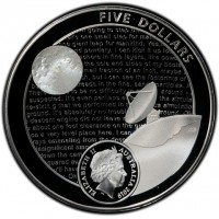 Silver coin Australia KM# 3741 FIVE DOLLARS. ELIZABETH II. AUSTRALIA 2019. IRB.