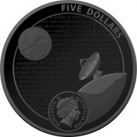 Nickel Plated Silver coin Australia KM# 3740 FIVE DOLLARS. ELIZABETH II. AUSTRALIA 2019. IRB.