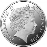 Silver coin Australia KM# 3746 ELIZABETH II. AUSTRALIA 2019. IRB.