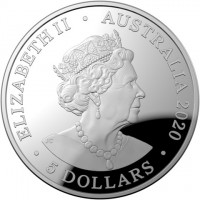 ELIZABETH II. AUSTRALIA 2020. JC. 5 DOLLARS.