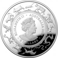 Silver coin Australia KM# 3940 ELIZABETH II. AUSTRALIA 2020. JC. 5 DOLLARS.