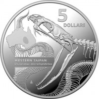 5. DOLLARS. WESTERN TAIPAN. Oxyuranus microlepidotus. AB.