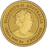 ELIZABETH II AUSTRALIA. JC. 1/20oz 9999 Au 5 DOLLARS.