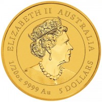 ELIZABETH II AUSTRALIA. JC. 1/20oz 9999 Au 5 DOLLARS.