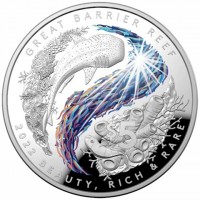 GREAT BARRIER REEF. $5. 2022 BEAUTY, RICH & RARE.