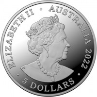 Silver coin Australia ELIZABETH II. AUSTRALIA 2021. 1 DOLLAR. IRB.