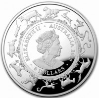 Silver coin Australia KM# 4389 ELIZABETH II. AUSTRALIA 2022. JC. 5 DOLLARS.