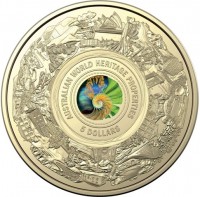 AUSTRALIAN WORLD HERITAGE PROPERTIES. 5 DOLLARS.