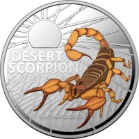 DESERT. SCORPION. 1 oz. 999 SILVER.