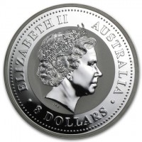 Silver coin Australia KM# 1756 ELIZABETH II. AUSTRALIA. IRB. 8 DOLLARS.