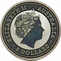 Silver coin Australia KM# 1756 ELIZABETH II. AUSTRALIA. IRB. 8 DOLLARS.