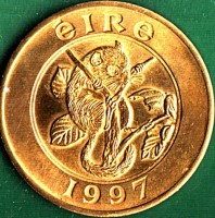 Brass coin Ireland Brass coin Ireland