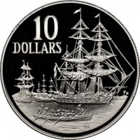 Silver coin Australia KM# 103 10. DOLLARS. SD.