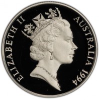 Silver coin Australia KM# P6 ELIZABETH II. AUSTRALIA 1994. RDM.