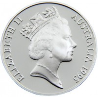 Silver coin Australia KM# 296 ELIZABETH II. AUSTRALIA 1995. RDM.