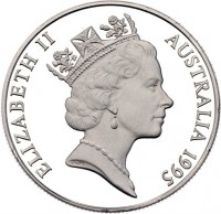 Silver coin Australia KM# P7 ELIZABETH II. AUSTRALIA 1995. RDM.