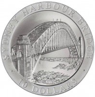 SYDNEY HARBOUR BRIDGE. 10 DOLLARS.