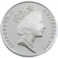 Silver coin Australia KM# 367.1 ELIZABETH II. AUSTRALIA 1997. RDM.