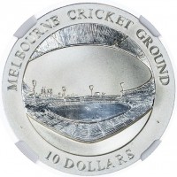 MELBOURNE CRICKET GROUND. TEN DOLLARS.