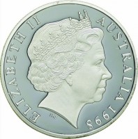 Silver coin Australia KM# 397 ELIZABETH II. AUSTRALIA 1998. RDM.