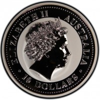 Silver coin Australia KM# 504 ELIZABETH II. AUSTRALIA. IRB. 10 DOLLARS.