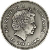 Silver coin Australia KM# 633 ELIZABETH II. AUSTRALIA 2002. IRB. 10 DOLLARS.