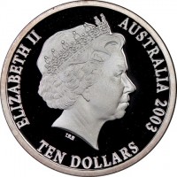 Silver coin Australia KM# 766 ELIZABETH II AUSTRALIA 2003. PURE AUSTRALIAN GOLD. 1/4. QUARTER OUNCE.