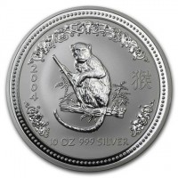Silver coin Australia KM# 676 2004 猴. 10 OZ 999 SILVER.