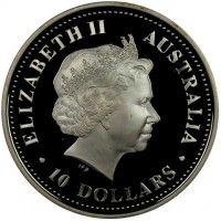 ELIZABETH II. AUSTRALIA 2004. IRB. 10 DOLLARS.