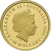 ELIZABETH II. AUSTRALIA 2005. IRB. 10 DOLLARS.
