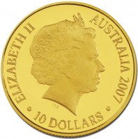 ELIZABETH II. AUSTRALIA 2007. IRB. 10 DOLLARS.