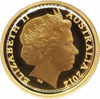 Gold coin Australia KM# 1683 ELIZABETH II. AUSTRALIA 2012. IRB.
