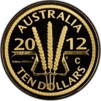 AUSTRALIA. 20 12. ONE DOLLAR. K G. 1/10oz.9999Au. C.
