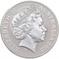 Silver coin Australia KM# 1964 ELIZABETH II. AUSTRALIA 2013. IRB.
