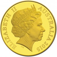 Gold coin Australia KM# 2200 ELIZABETH II. AUSTRALIA 2014. IRB.