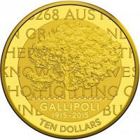 AB. GALLIPOLI. 1915-2015. TEN DOLLARS.