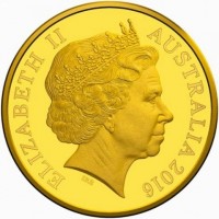 Gold coin Australia KM# 3287 ELIZABETH II. AUSTRALIA 2016. IRB.