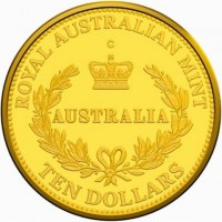 Gold coin Australia KM# 3287 ROYAL AUSTRALIAN MINT. C. AUSTRALIA. TEN DOLLARS.
