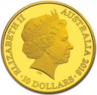 Gold coin Australia KM# 3288 ELIZABETH II. AUSTRALIA 2016. IRB.