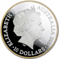 Silver coin Australia KM# 3554 ELIZABETH II. AUSTRALIA 2018. IRB. 10 DOLLARS.