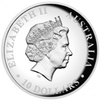 ELIZABETH II. AUSTRALIA. IRB. 10 DOLLARS.