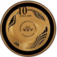 1 DOLLAR. CGF. COMMONWEALTH GAMES FEDERATION.