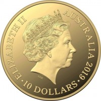 ELIZABETH II. AUSTRALIA 2019. IRB. 10 DOLLARS.