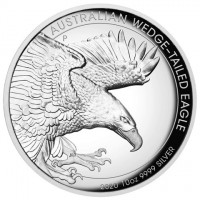 Silver coin Australia KM# 3955 AUSTRALIAN WEDGE-TAILED EAGLE. P. JM. 2020 10oz 9999 SILVER.