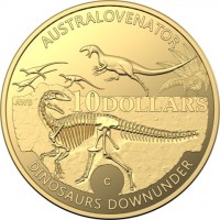 AUSTRALOVENATOR. AWB. 1 DOLLAR. C. DINOSAURS DOWNUNDER.