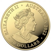 Gold coin Australia KM# 4401 ELIZABETH II. AUSTRALIA 2022. JC.