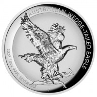 AUSTRALIAN WEDGE-TAILED EAGLE. P JM. 2023 10oz 9999 SILVER.