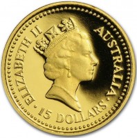 ELIZABETH II. AUSTRALIA. RDM. 15 DOLLARS.